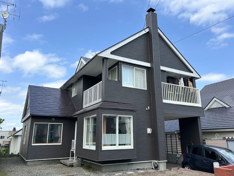 札幌市清田区 A様邸-外壁・屋根リフォーム施工後01