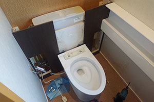 札幌市豊平区 T様邸-トイレリフォーム施工中01