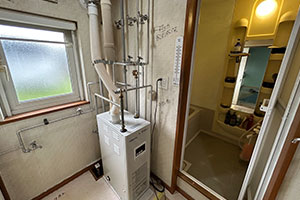 札幌市北区 A様邸-洗面リフォーム, 給湯器・エコキュート交換施工前03
