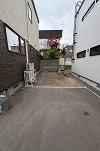 札幌市白石区 I様邸-エクステリアリフォーム施工中01