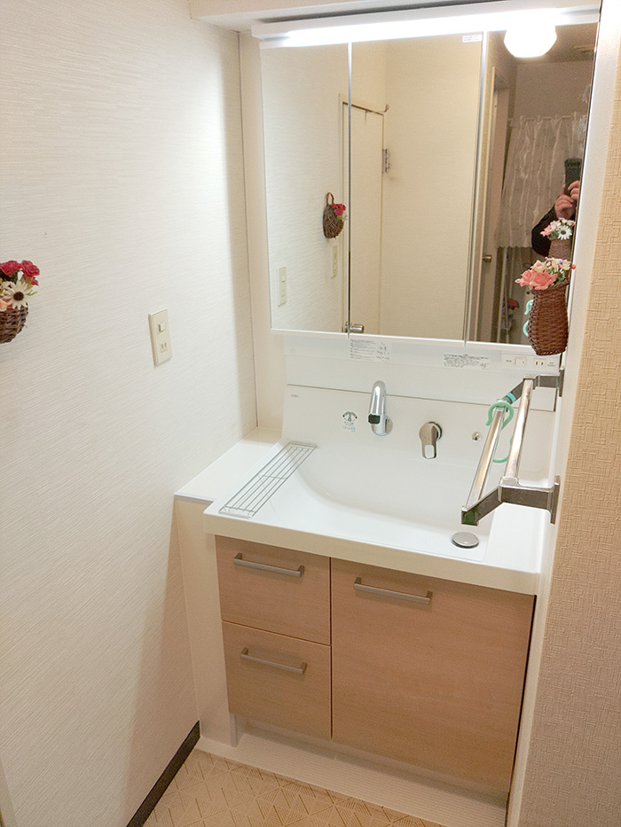 仙台市宮城野区 O様邸-洗面リフォーム施工後01