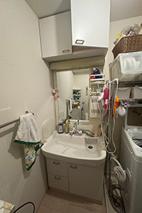 草津市 N様邸-洗面リフォーム施工前01