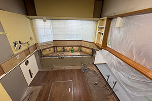 草津市 A様邸-キッチンリフォーム施工中01