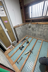 草津市 T様邸-洗面リフォーム施工中02