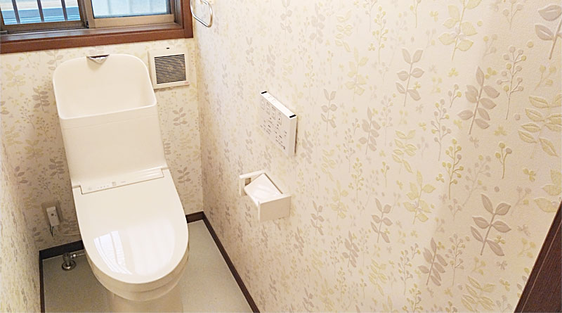 静岡市駿河区のトイレリフォーム事例 以前のイメージを残したままリニューアルしたトイレ