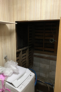 高座郡寒川町 K様邸-バスルームリフォーム施工中01