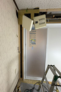 高松市 K様邸-バスルームリフォーム, 洗面リフォーム施工中02