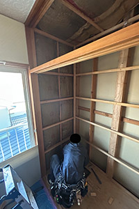 高松市 O様邸-トイレリフォーム, 増改築リフォーム施工中05
