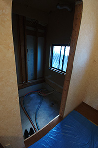 高松市 T様邸-バスルームリフォーム, 洗面リフォーム施工中01