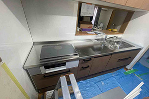 高崎市 M様邸-キッチンリフォーム施工中01