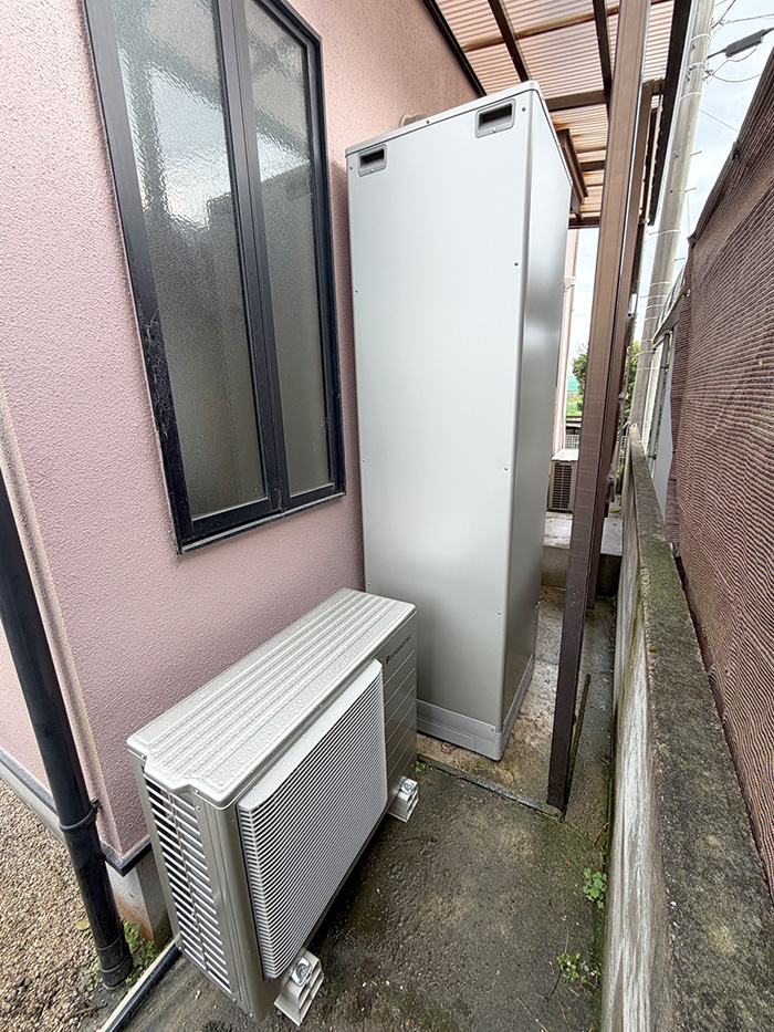 鳴門市 T様邸-給湯器・エコキュート交換施工後01