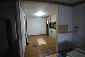 徳島市 K様邸-キッチンリフォーム施工中01