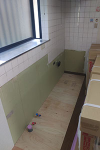 徳島市 F様邸-キッチンリフォーム施工中01