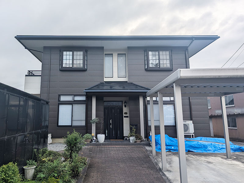 中新川郡上市町 K様邸-外壁・屋根リフォーム施工後01