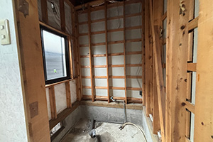 富山市 O様邸-バスルームリフォーム施工中01