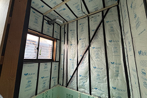 滑川市 I様邸-バスルームリフォーム施工中01