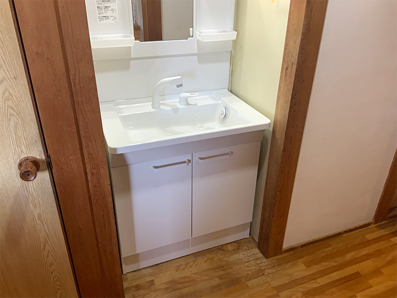 豊橋市 S様邸-洗面リフォーム施工後01