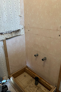 豊橋市 K様邸-洗面リフォーム施工中02