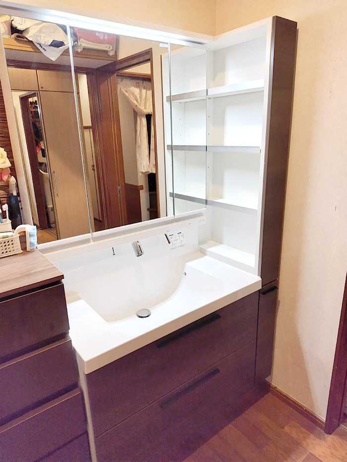 豊橋市 I様邸-洗面リフォーム施工後01