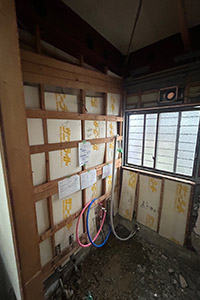 豊橋市 O様邸-バスルームリフォーム施工中01