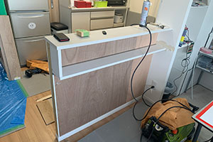 吹田市 F様邸-キッチンリフォーム施工中02