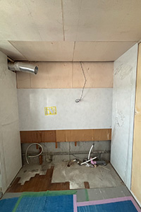 豊中市 T様邸-キッチンリフォーム施工中01