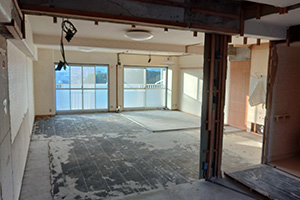 池田市 N様邸-内装リフォーム, マンションフルリフォーム施工中03