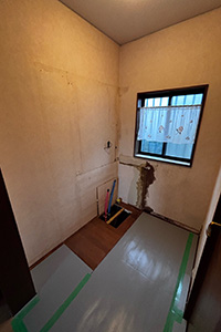 豊田市 Y様邸-洗面リフォーム施工中01