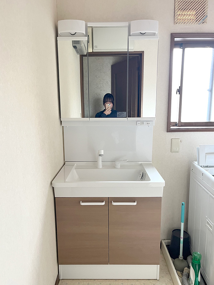 豊田市 K様邸-洗面リフォーム施工後01