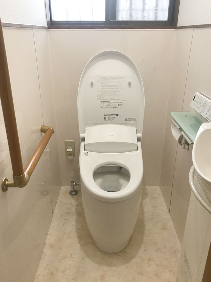 遠賀郡 拭き掃除だけでかんたんにキレイになる お掃除しやすいトイレ