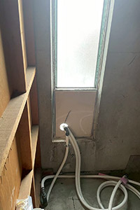 八尾市 F様邸-バスルームリフォーム施工中01