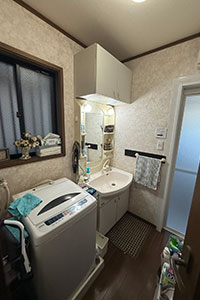 八尾市 S様邸-洗面リフォーム施工前01