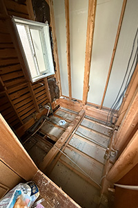 八尾市 U様邸-バスルームリフォーム施工中01