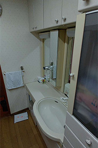 四日市市 T様邸-洗面リフォーム施工前01