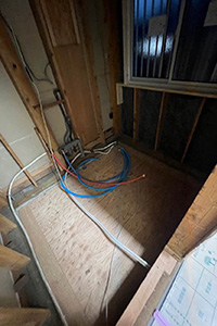 横浜市戸塚区 S様邸-バスルームリフォーム施工中01