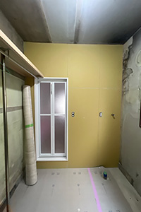 横浜市戸塚区 S様邸-洗面リフォーム施工中01