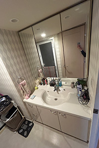 横浜市鶴見区 A様邸-洗面リフォーム施工前01