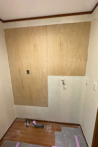 横浜市鶴見区 T様邸-洗面リフォーム施工中02